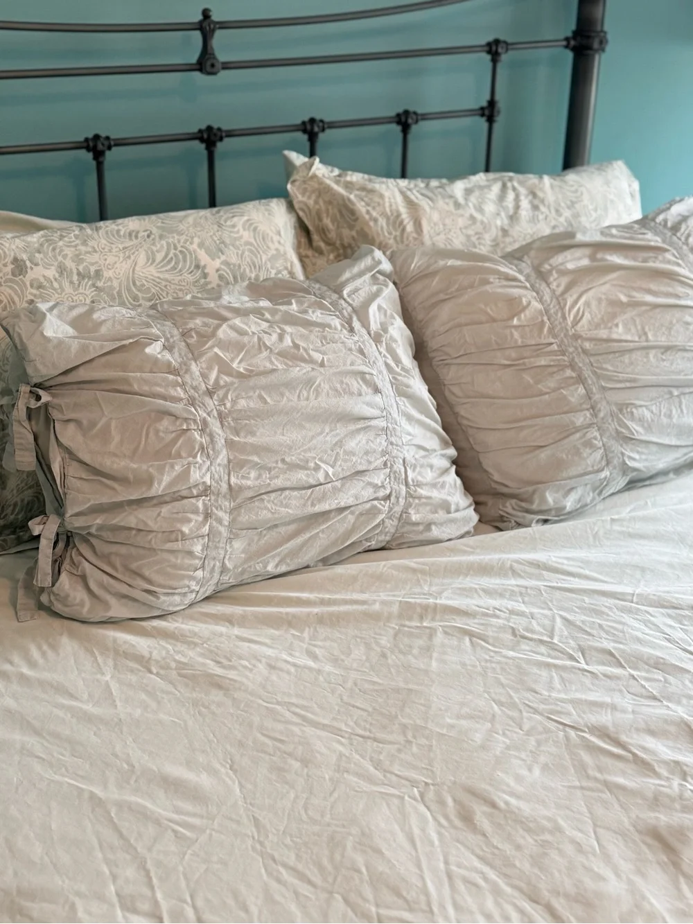 Pottery Barn seafoam green